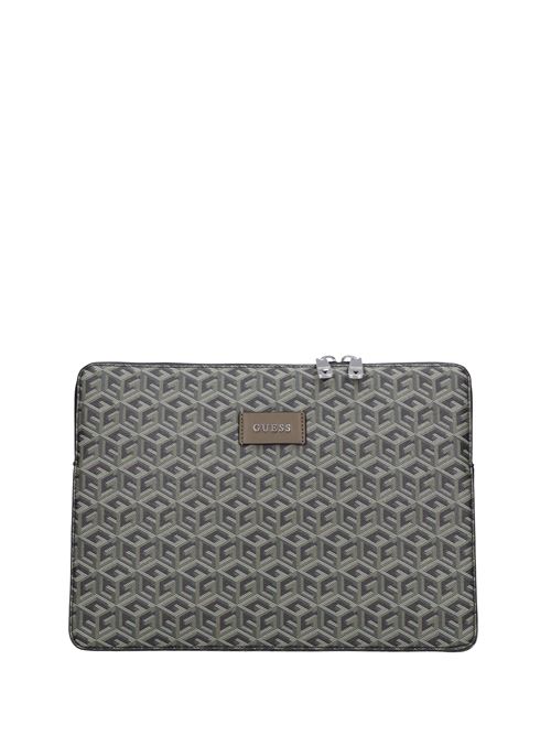 Borsa portadocumenti in ecopelle GUESS | HMERLOP3216VERDE SCURO